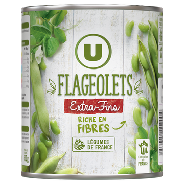 U Flageolets verts extra-fins - Boîte 530g