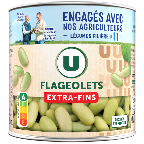 U Flageolets verts extra-fins - Boîte 265g