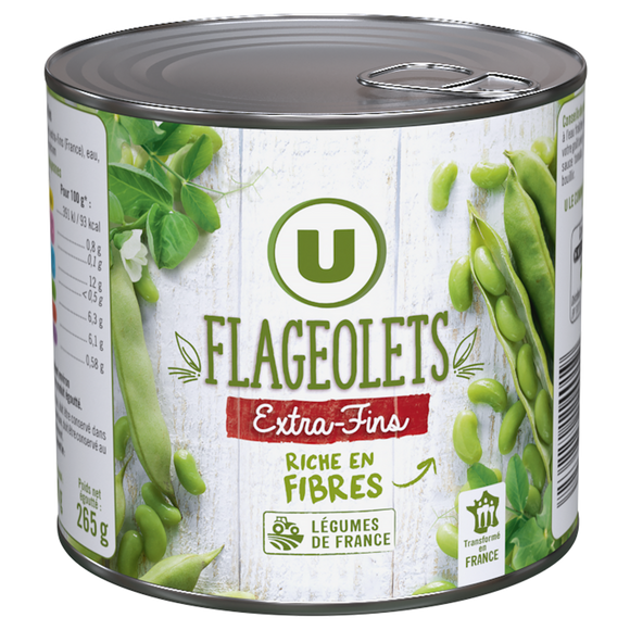 U Flageolets verts extra-fins - Boîte 265g