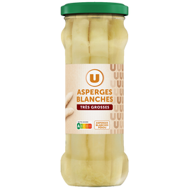 U Asperges blanches très grosses pelées - Bocal 320g