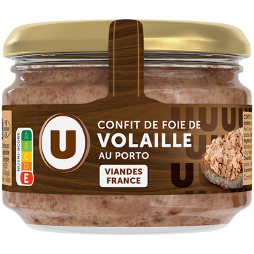 U Confit de foie de volaille au porto verrine 180g