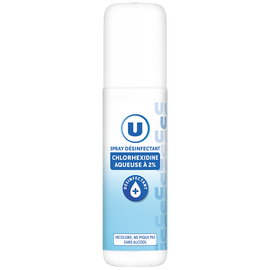 U Désinfectant chlorhexidine aqueuse à 2%  spray de 100ml