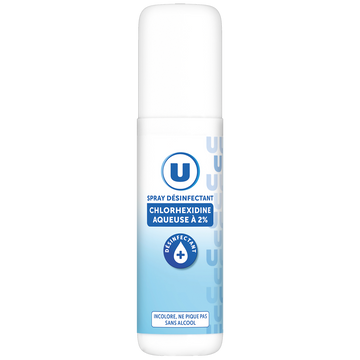 U Désinfectant chlorhexidine aqueuse à 2%  spray de 100ml