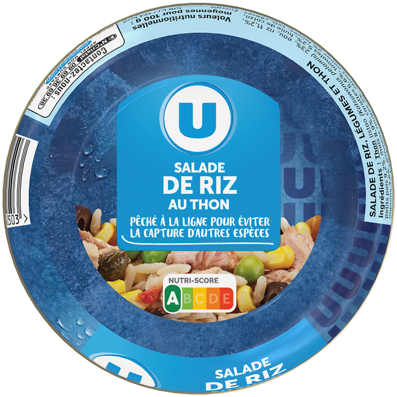U Salade de riz au thon  boîte de 250g