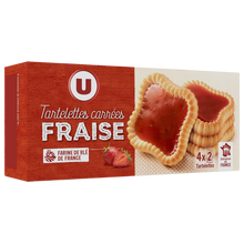 U Tartelettes carrées à la fraise 127g