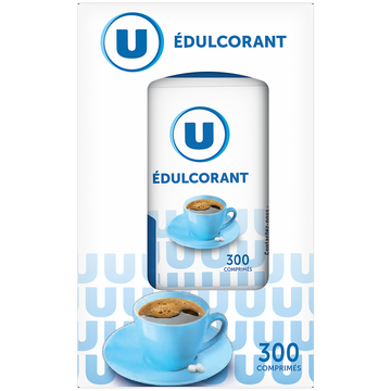 U Edulcorant de table  boîtier de 300 comprimés,16g