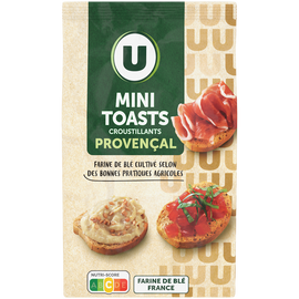 U Mini toasts à tartiner saveur provençale - sachet 120g