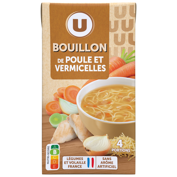 U Soupe poule et vermicelles  brique de 1l