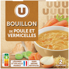 U Soupe poule et vermicelles  2 briques, 30cl