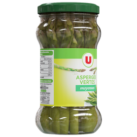 U Asperges vertes moyennes  - Bocal de 185g net égoutté