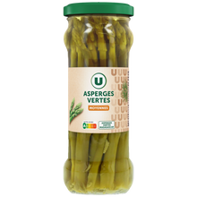 U Asperges vertes moyennes - Bocal de 185g net égoutté