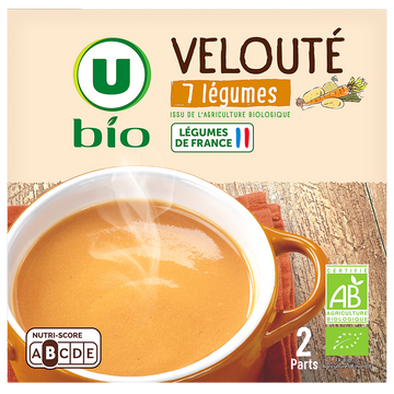 U BIO Soupe Velouté 7 légumes - 2 briques de 30cl