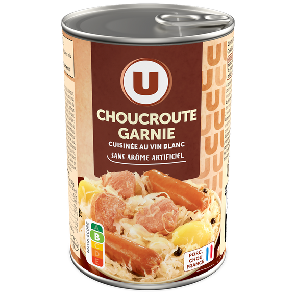 U Choucroute garnie boîte de 400g
