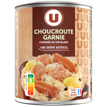 U Choucroute garnie Boîte de 800g