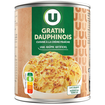 U Gratin dauphinois  boite de 4/4, 850g