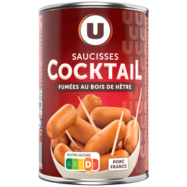 U Saucisses cocktail  boîte de 1/2, 240g