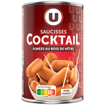 U Saucisses cocktail  boîte de 1/2, 240g