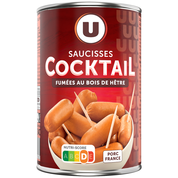 U Saucisses cocktail  boîte de 1/2, 240g