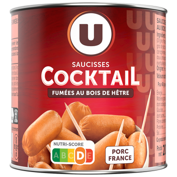 U Saucisses cocktail  boîte de 1/4