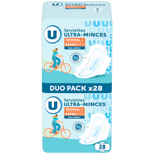 U Duopack serviettes ultra-minces normal + U X28