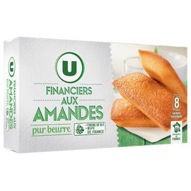 U Financiers aux amandes pur beurre  x8  -  200g