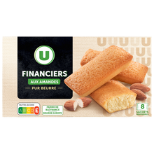 U Financiers aux amandes pur beurre x8 - 200g