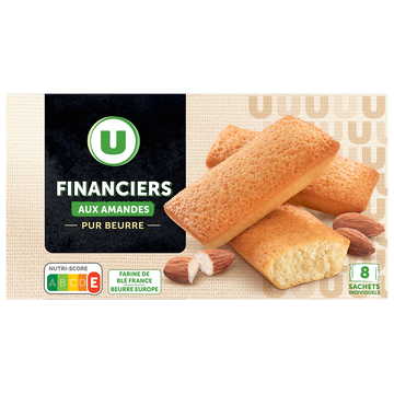 U Financiers aux amandes pur beurre x8 - 200g