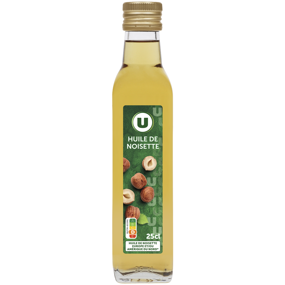 U Huile de noisette Bouteille 25cL