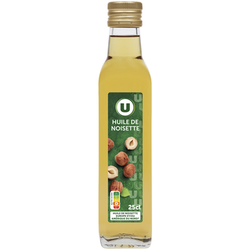 U Huile de noisette Bouteille 25cL
