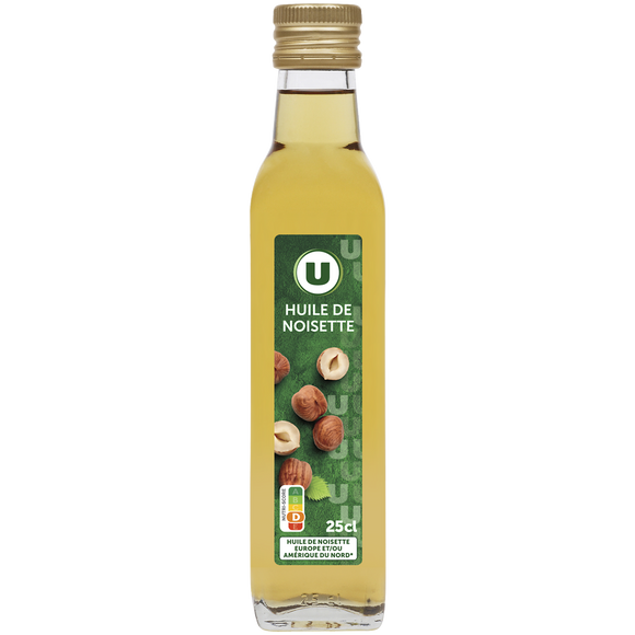 U Huile de noisette Bouteille 25cL