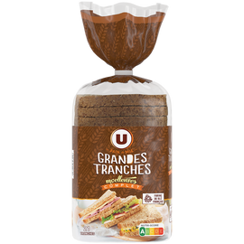 U Pain de mie sandwich complet  825g