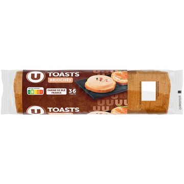 U Toasts ronds briochés spécial foie gras  250g