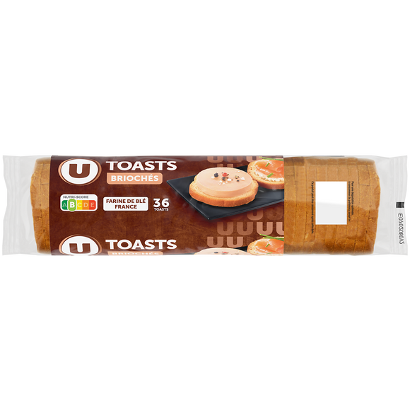 U Toasts ronds briochés spécial foie gras 250g