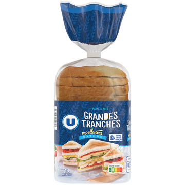 U Pain de mie sandwich nature  550g