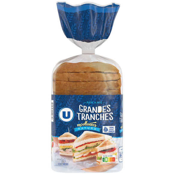 U Pain de mie sandwich nature  550g