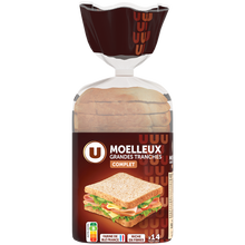 U Pain de mie sandwich complet 550g