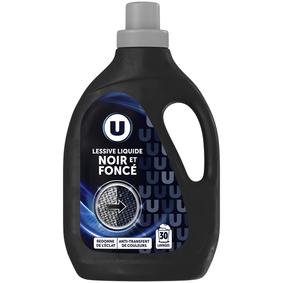 U Lessive liquide - Soin noir - 30 lavages - 1.5 l