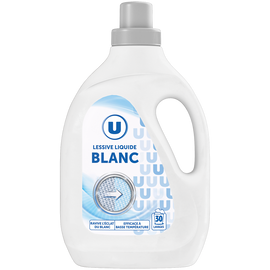 U Lessive liquide spécial blanc - 30 lavages 1,5 litres