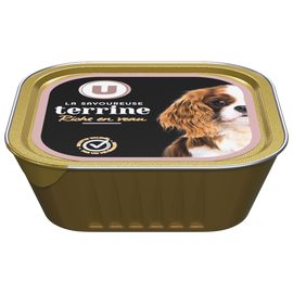 U Aliment pour chien Savoureuse terrine riche en veau pour chien  300G