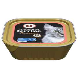 U Barquette pour chat La savoureuse terrine au saumon - 100g