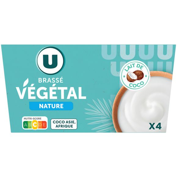 U Brassés végétal nature 4%mg - 4x100g