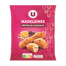 U Madeleines coquilles Pépites chocolat 400g
