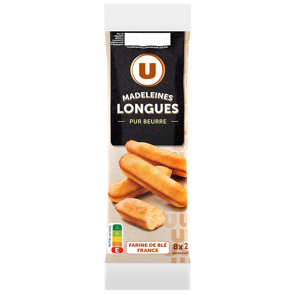 U Madeleines longues pur beurre - 250g