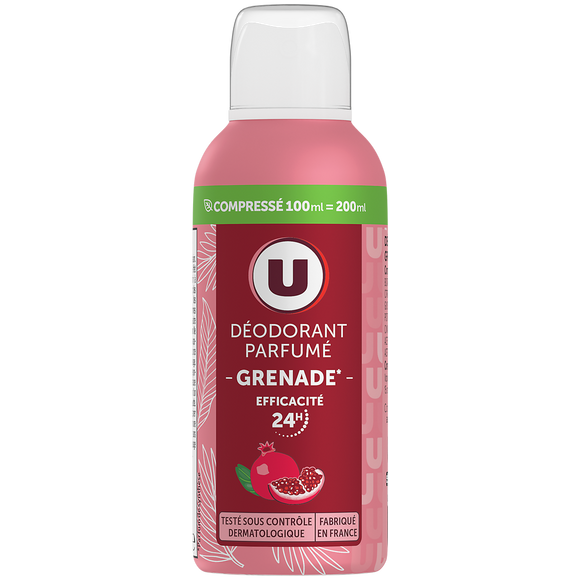 U Déodorant compressé femme grenade - 100ml