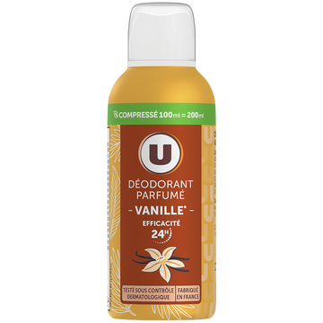 U Déodorant vanille compressé, 100 ml