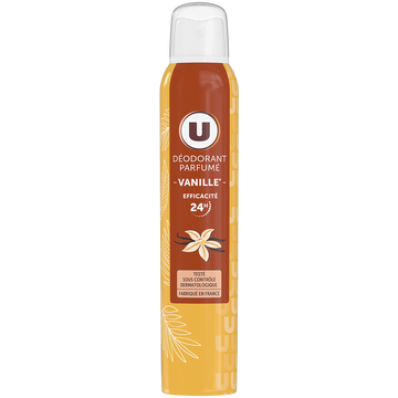 U Déodorant vanille, 200ml