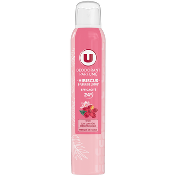 U Déodorant femme lotus et hibiscus, 200ml