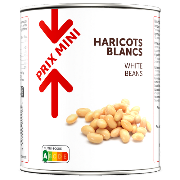 Haricots blancs PRIX MINI boîte 530g