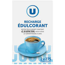 U Recharge édulcorant, 2x275 comprimés