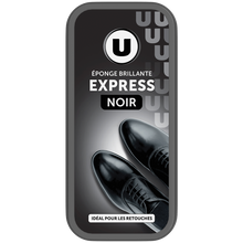 U Éponge auto-lustrante noir